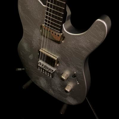 LsL Instruments T Bone 24 Tele, Swamp Ash, Wenge, Custom Shop "Icey" Telecaster, Pale Ice Blue Metallic, Checked Nitro Bad Bone 2, Reversed Headstock image 19