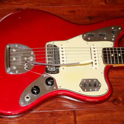 1964 Fender Jaguar  Candy Apple Red (FEE1182) image 4