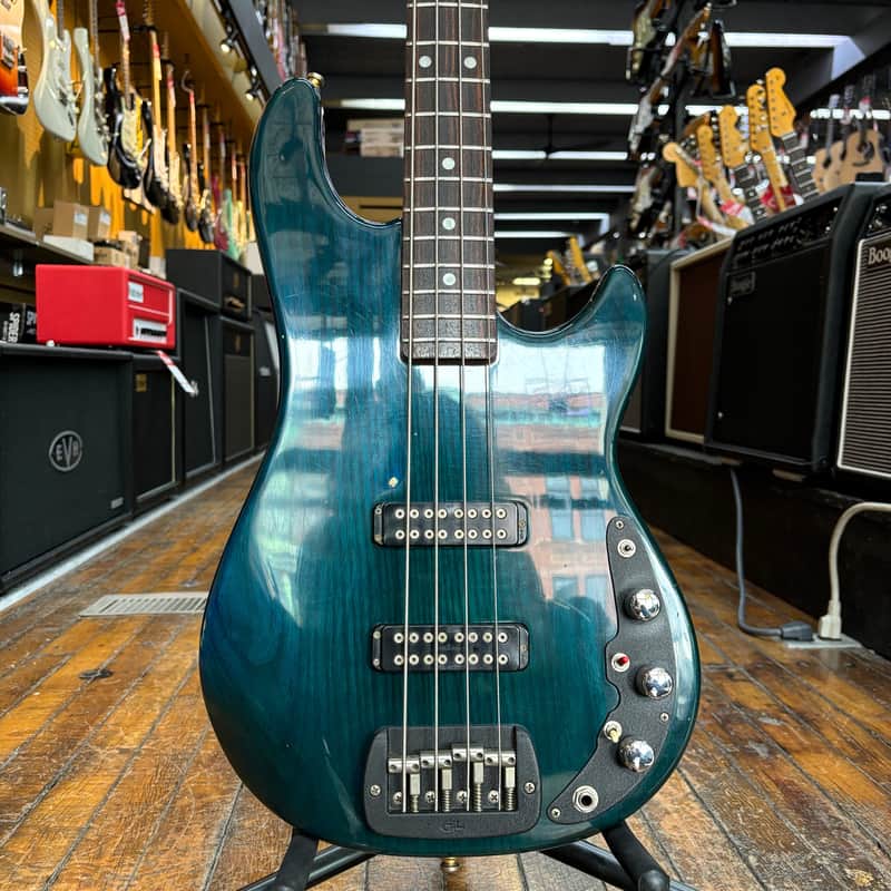 G&L USA El Toro Bass Guitar 1985 Transparent Blue w/Original Hard Case image 1