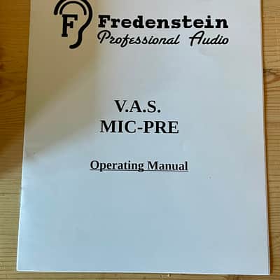 Fredenstein V.A.S. Microphone Preamplifier image 7