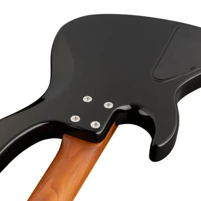 Sadowsky MetroExpress 24-Fret Modern Bass, Roasted Maple Fingerboard, 4-String - Solid Black High Polish image 6