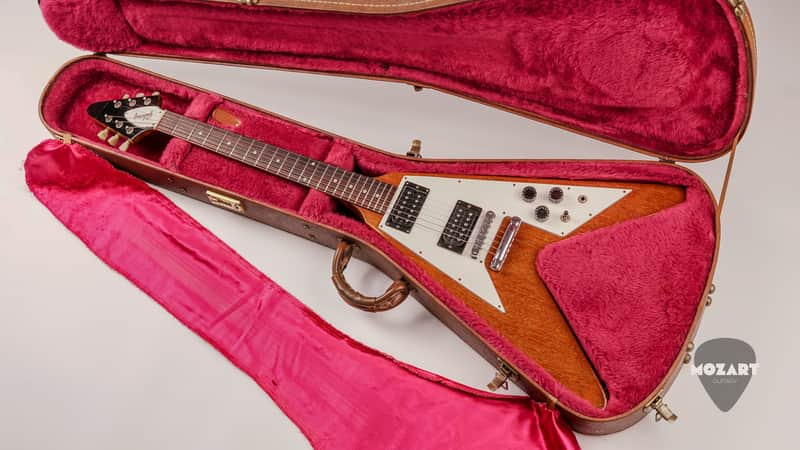 ギター Gibson Flying V 67 Reissue 1998 Gibson Flying V '67 Reissue Limited Edition Natural 1998 USA OHSC