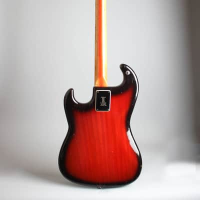 Burns Jazz Bass Solid Body Electric Bass Guitar (1964), ser. #6326, black tolex hard shell case. image 2
