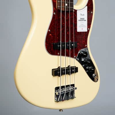 Fender Japan Junior Jazz Bass 30 inch MIJ 2024 - Vintage White image 2