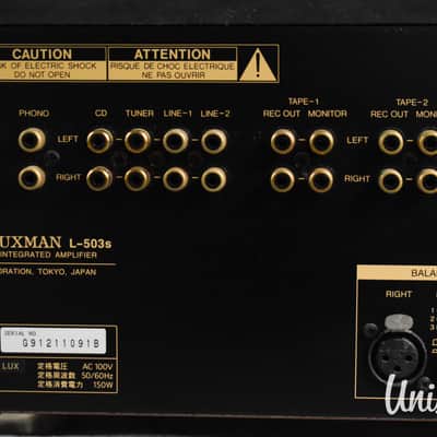Luxman L-503s Integrated Amplifier in Very Good Condition | Reverb