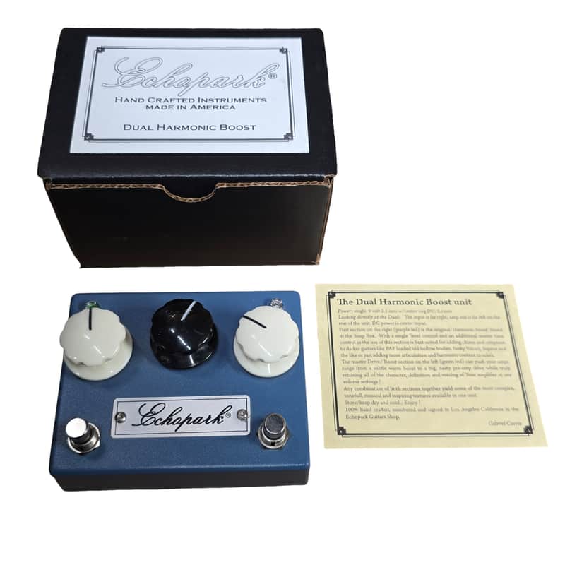 Used Echopark Dual Harmonic Boost Pedal - Signed - w/Box image 1