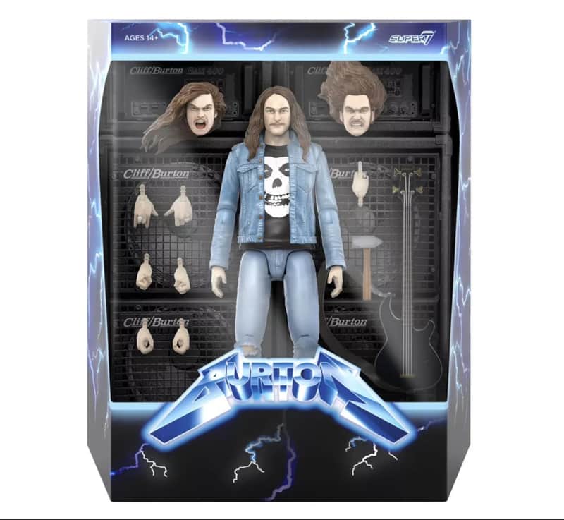 Super 7 Metallica Cliff Burton Ultimates 7-Inch Action Figure (Wave 1) 2023 Limited Edition image 1