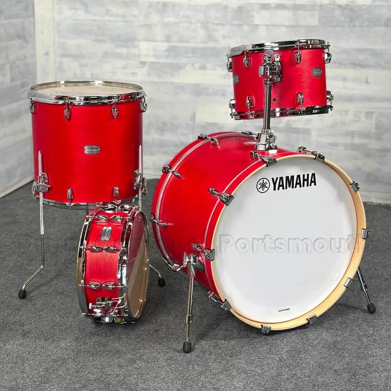 Yamaha Tour Custom Maple 4pc Drum Set 22/13/16/14 Candy Apple Satin image 1