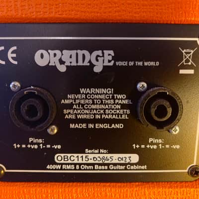 Two Orange OBC115 cabs with Eminence Kappalite 3015 speakers Bild 4