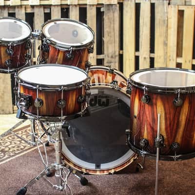 DW Collector's Vertical Candy Stripe Padouk - 22,10,12,16,6.5x14 - SO#1152133 image 8