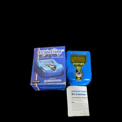 Peterson VS-S StroboStomp Pedal Tuner 2000s - Blue - X15549 image 1