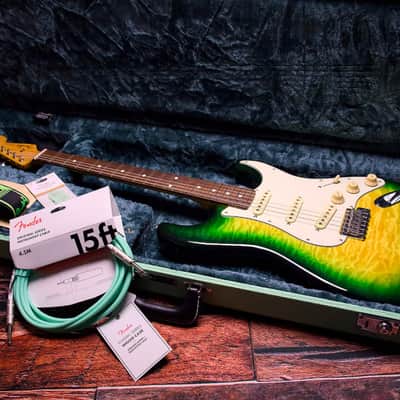 Fender Made in Japan Stratocaster ST62-QT (High Grade Quilt Maple Top) Jungle Burst-2013 image 1