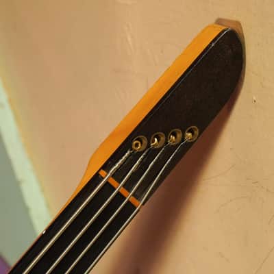 1994 Chip Wilson w/Kubicki Headless Fretless Neck Electric Bass Guitar (VIDEO! Fresh Setup) image 3