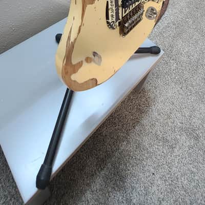 Partscaster Stratocaster Relic Custom pickups and pickguard! 2020s - White Relic image 4