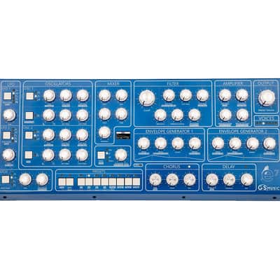 Immagine GS Music GS e7 Polyphonic Analog Synthesizer Desktop Module (Blue) [B-STOCK] - 1