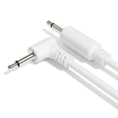 ExcelValley [White | 200 cm - 78.74"] 5-Pack Hybrid Mono Modular Patch Cables TS 3.5mm 1/8" Eurorack Synth Synthesizer image 4