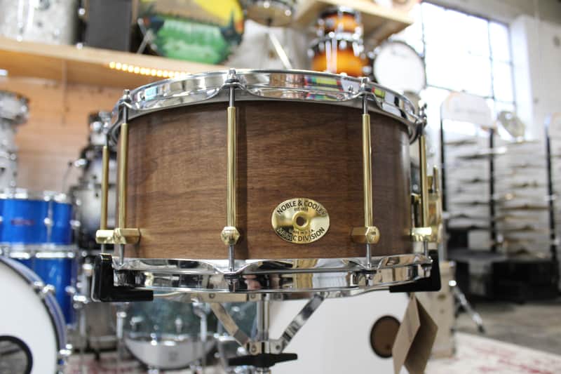Noble & Cooley 7x14" Solid Shell Walnut Snare Drum - Natural Walnut image 1