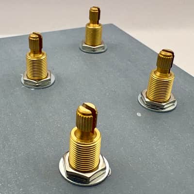 Gibson Les Paul 50s style wiring harness with new Bumblebee 0.022uF paper in oil capacitors and matched set CTS split long shaft 550k pots 5% +/- tolerance image 4