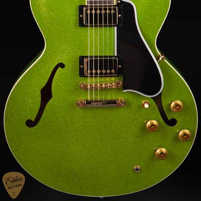 2024 - Gibson Custom Shop Made 2 Measure 1959 ES-335 Reissue Gloss Geko Green Sparkle 8.4 #A940225 image 2