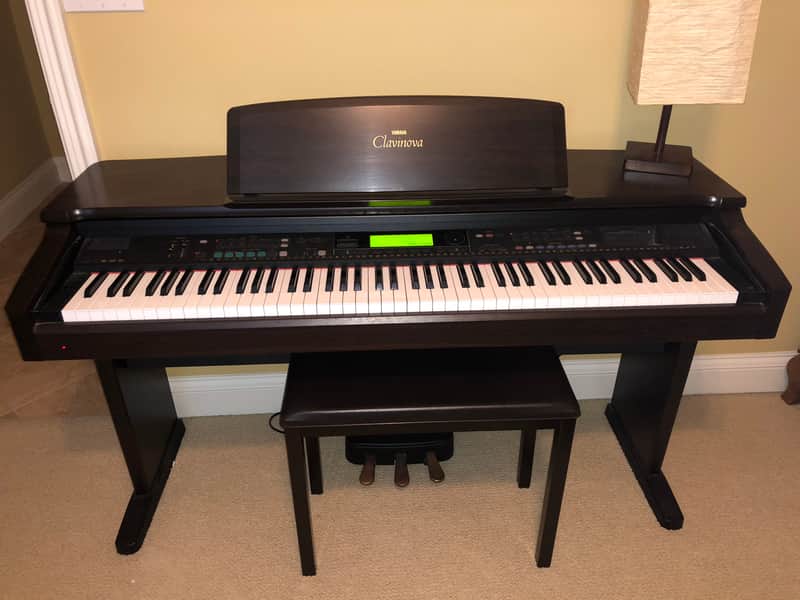 Yamaha Clavinova CVP-69 Dark Rosewood Woodgrain Finish | Reverb