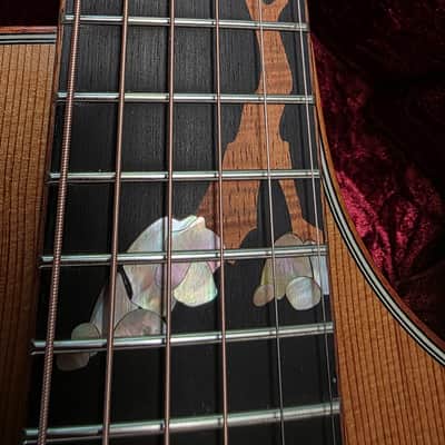 Taylor GS Custom Shop Grand Symphony 1 of 1 Tree Inlay Flame Hawaiian KOA and Hand Select Rosewood Masterbuilt Master Built Presentation American BTO Built-to-Order USA Acoustic-Electric Guitar image 4