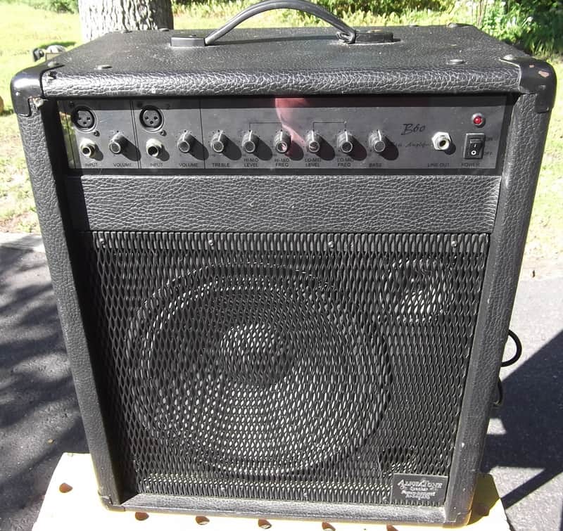 AXL B60 2 Ch 1/4" & XLR Bass Amp 1-12" & Piezo Bass/ Personal PA Combo Amp image 1