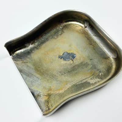 Fender Nocaster Broadcaster Esquire Blackguard Telecaster Ashtray Bridge cover  1950’s - Nickel image 3
