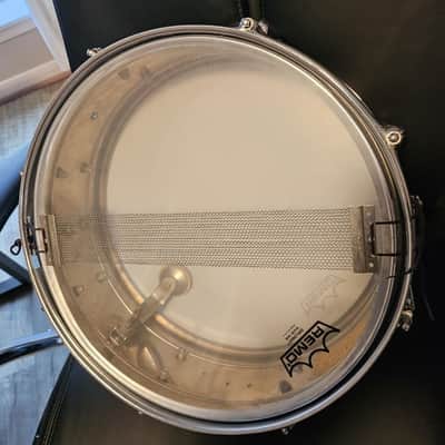 Rogers PowerTone 5x14" 8-Lug Chrome Over Brass Snare Drum image 4