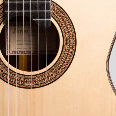 Jorge Menezes  Hermann Hauser Style Classical Guitar (2023), ser. #106, black hard shell case. image 11