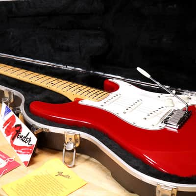 RARE! 1995 American Standard Fender GC-1 GK Roland Ready Stratocaster Lipstick Red! USA Strat! +OHSC 99572 image 4