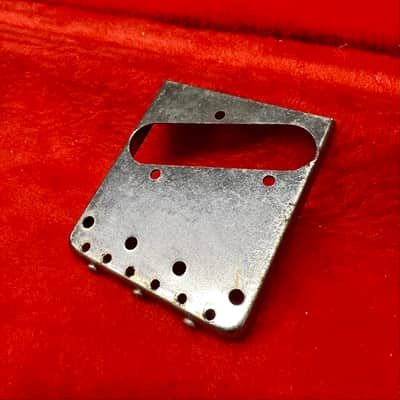 Fender Telecaster ashtray bridge tailpiece c 1960 Chrome Pat pend original vintage USA esquire broadcaster nocaster image 2