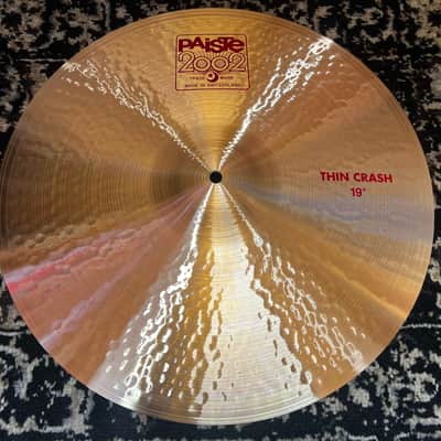 Paiste 19" 2002 Thin Crash Cymbal - Traditional image 1