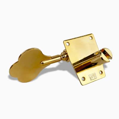 NEW Leo Quan® Badass 4-in-line set OGT™ Bass Keys Open Gear Small Post - GOLD image 3
