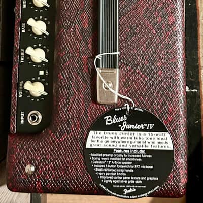 NEW Fender FSR Blues Junior IV - Red Snakeskin w/Eminence Texas Heat, Limited Edition Killer Amp! image 4