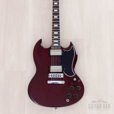 1976 Gibson SG Standard Vintage Guitar Wine Red w/ Tarback & Top, Chainsaw Case image 2