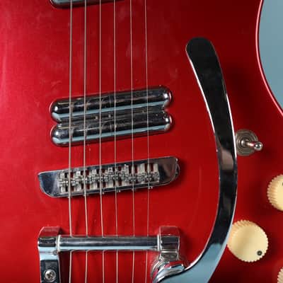 Danelectro Hodad Electric Guitar Metallic Red Finish image 6