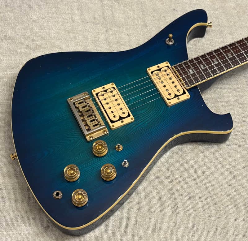 1984 Quest Manhattan MKII Blueburst Offset Matsumoku Japan RARE Model image 1