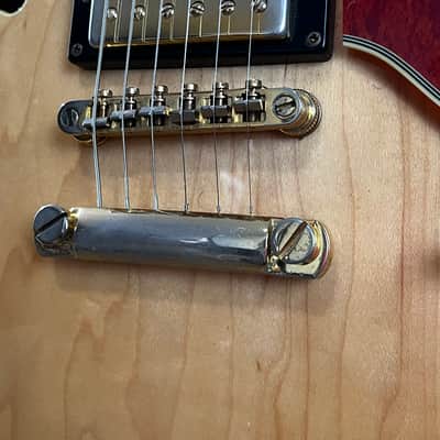 2005 Epiphone Sheraton II Korea Natural Semi-Hollow Electric Guitar w/Vintage Gibson Case image 5