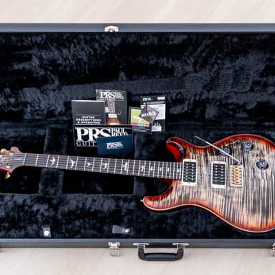 2023 Paul Reed Smith Core Custom 24 Piezo 10 Top Charcoal Cherry Burst w/ Case, Tags image 15