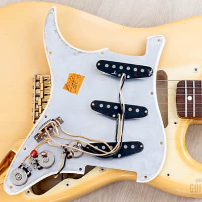 1987 Fender Custom Shop American Vintage '62 Stratocaster Blonde Mary Kaye w/ Gold Hardware, Case image 20