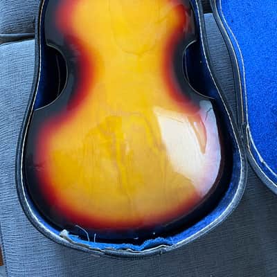 Greco Violin Bass Sunburst 1960s image 7
