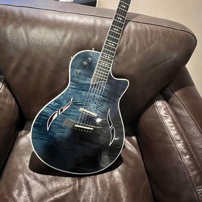Taylor T5z Pro, "hybrid" electric/acoustic guitar, 2020-2022 - Pacific Blue gloss image 1