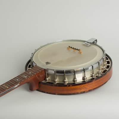 Eagle Brand 5 String Resonator Banjo, made by Stewart-Macdonald (1970s), black hard shell case. imagen 7