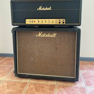 1971 Marshall JMP 50W + Vintage 2x12 Rola Greenback Cab – Original Dagnall Transformer image 1