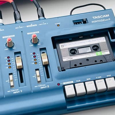 Serviced TASCAM Porta 02 mkII Ministudio 4-Track Cassette Recorder - With New Power Supply and Vintage Tape image 1