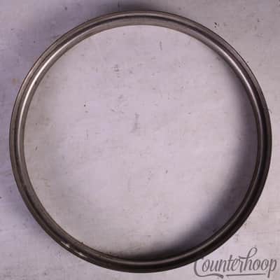 *Leedy/Ludwig 11" Double-Flange Tom Drum Rim/Hoop Nickel Steel Vintage 30s USA* image 3