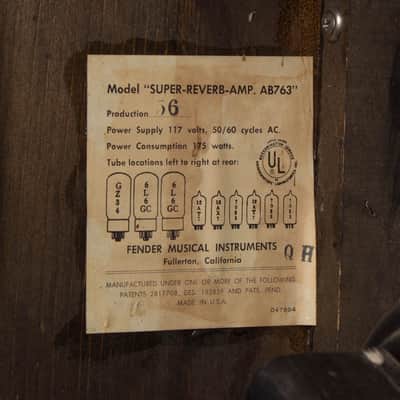 Fender Super Reverb Large Combo Tube Amplifier (1967), ser. #A-24846. image 4