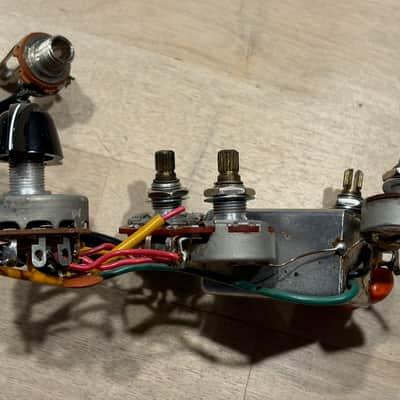 1970 Vintage Gibson EB-3 Bass Pots Complete Varitone Wiring Harness Pots image 5