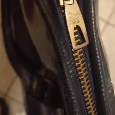 Paiste Rare,Vintage 22" Leatherette Premium Cymbal Bag 1982 - Dark Blue 🔵 / Orange 🧡 image 16