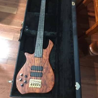 Zon Legacy Elite Special 5 Mahogany core with Bubinga top. Flat satin finish with hardshell case image 1